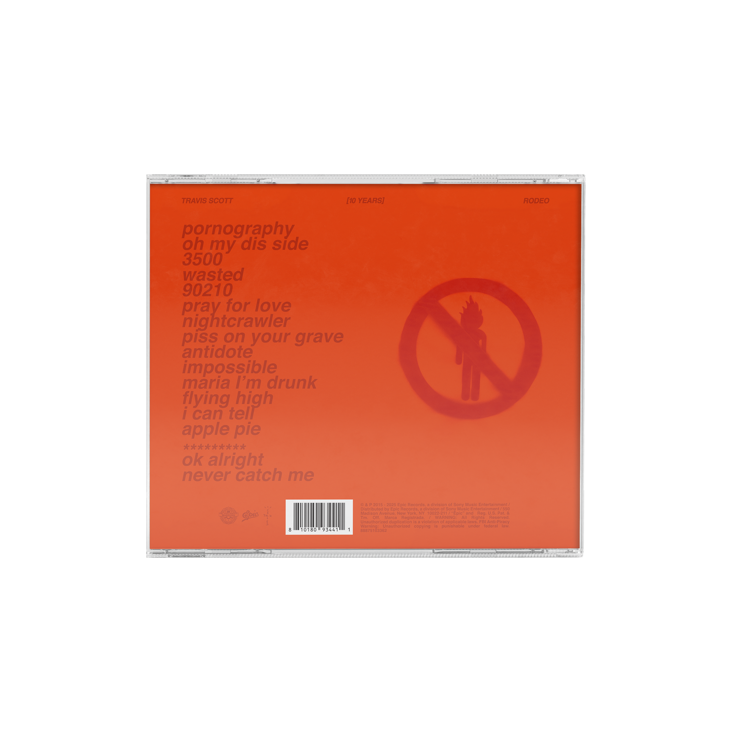 RODEO 10 YEARS JEWEL CASE CD