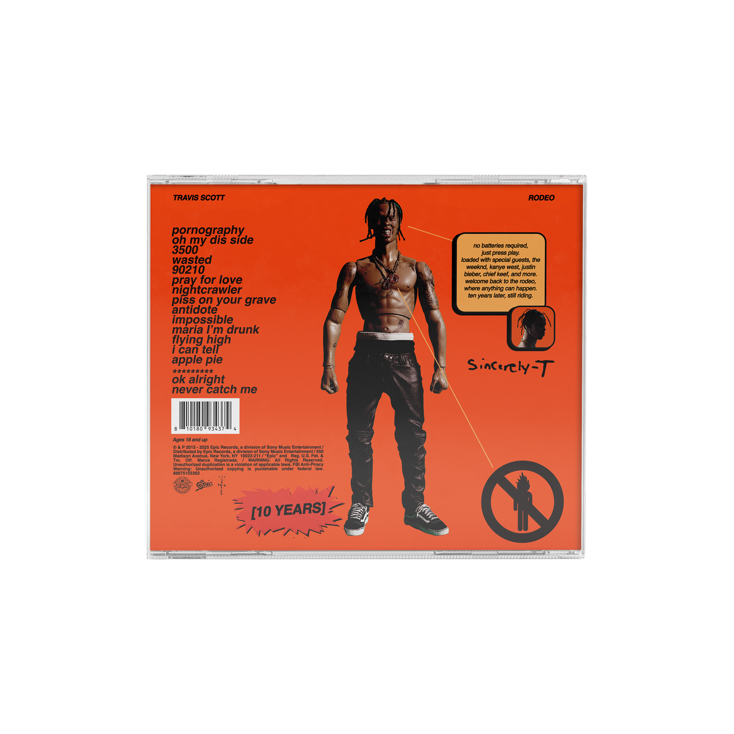 RODEO 10 YEARS JEWEL CASE CD