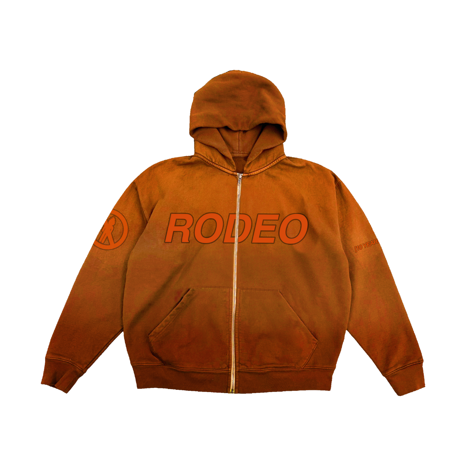 RODEO 10 YEARS ZIP UP HOODIE